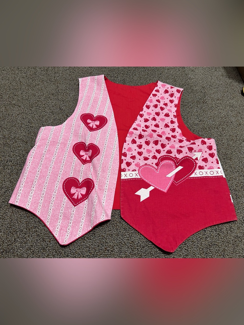 Vintage handmade Valentines vest